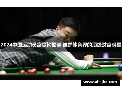 2024中国运动员富豪榜揭晓 谁是体育界的顶级财富明星